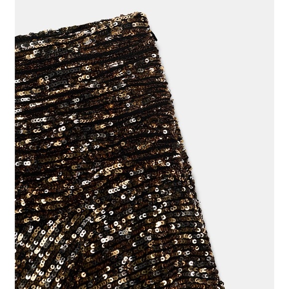 NWT ZARA ASYMMETRIC SEQUIN SKORT - Picture 10 of 10
